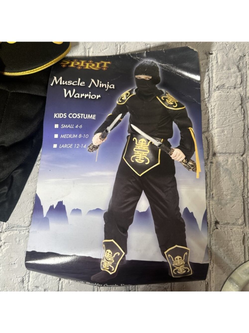 Ninja Warrior Muscle Child Costume Funworld 8700 Boys Size Small (4-6) Halloween - Picture 2 of 7